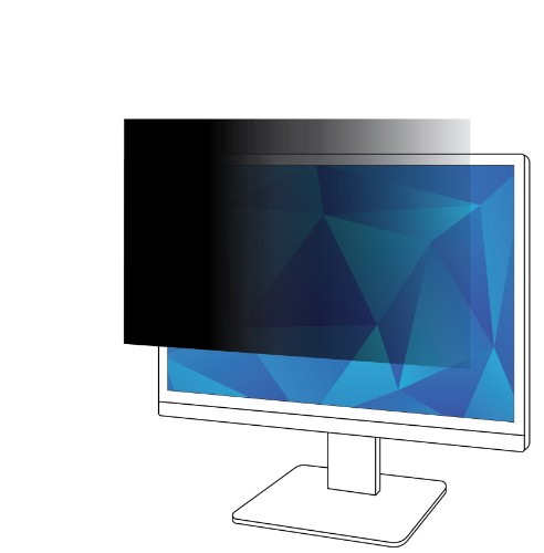 3M Privacy Filter for 20in Monitor, 16:9, PF200W9B