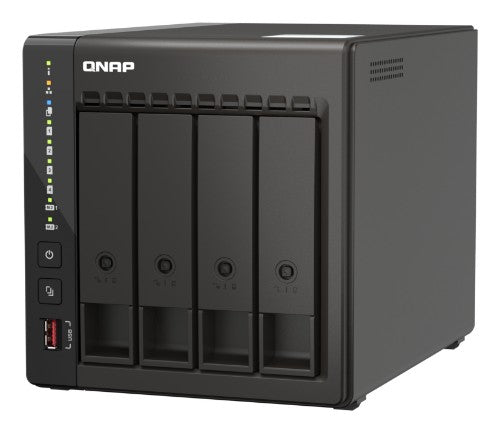QNAP TS-453E NAS Tower Intel® Celeron® J6412 8 GB 16 TB QNAP Turbo System Black