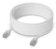 Ubiquiti UACC-Cable-Patch-EL-C6A-12M-W networking cable Translucent, White Cat6a Round