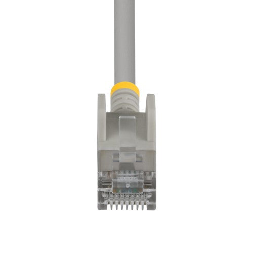 StarTech.com 4m Gray Ultra Slim Cat6A Ethernet Cable, Snagless, FTP, Pure Bare Copper Wire, 34AWG Slim RJ45 Network Patch Cord, Individually Tested