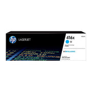 HP 416X CYAN TONER - HIGH YIELD- APPROX 6K PAGES - M454, M479, M455, M480 MODELS