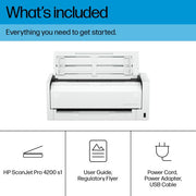 HP ScanJet Pro 4200 s1 ADF scanner 600 x 600 DPI A4 Blue, White