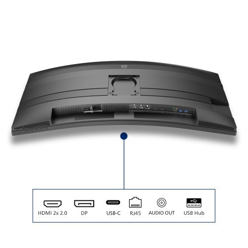 Philips 34B2U5600C/75 computer monitor 86.4 cm (34") 3440 x 1440 pixels Dual QHD LCD Grey
